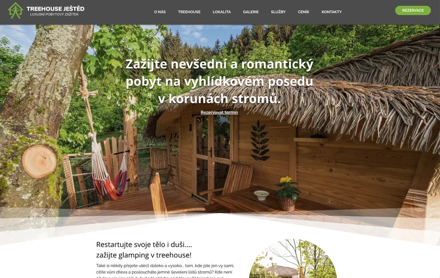 Treehouse Ještěd - web